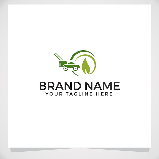 Lawn Mowing Logo Template