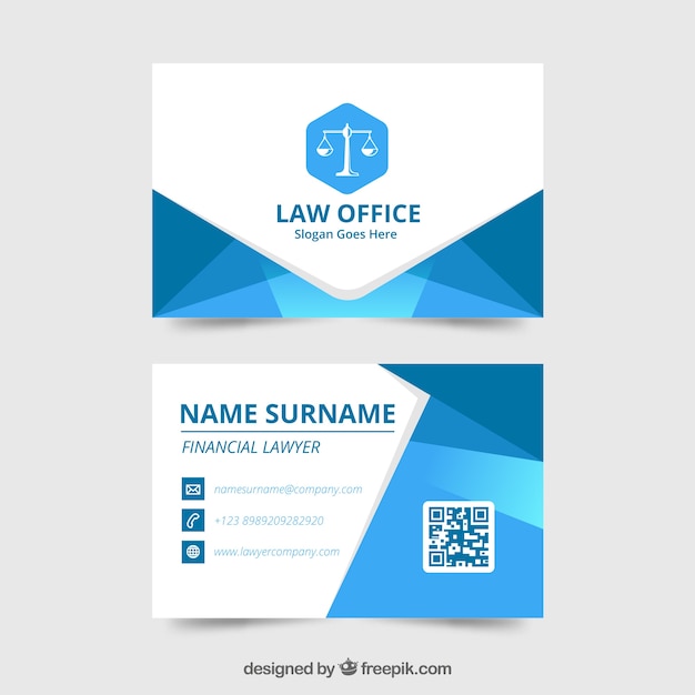 Lawyer card template