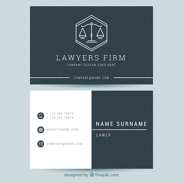 Lawyer card template