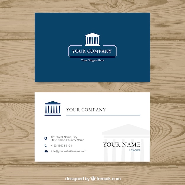 Lawyer card template