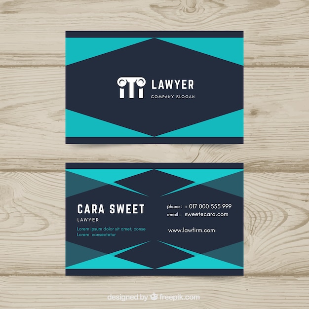 Lawyer card template