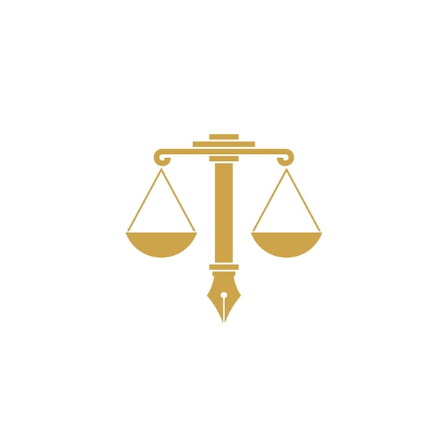 Lawyer logo creative element style Premium