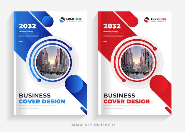 The layout of a4 format modern book cover design template