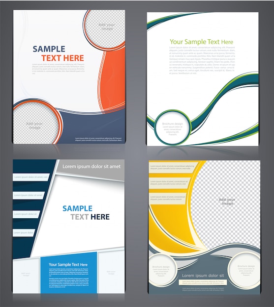 Vector layout business  brochures, flyer design template in a4 size, or magazine cover