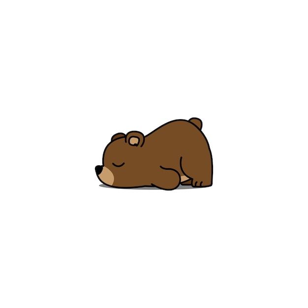 Lazy bear cartoon