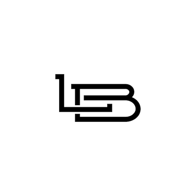 LB monogram logo design letter text name symbol monochrome logotype alphabet character simple logo