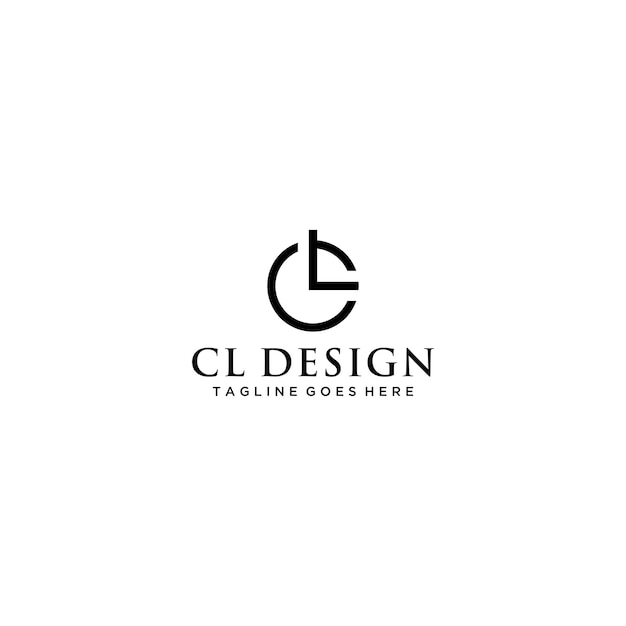 LC CL logo sign design