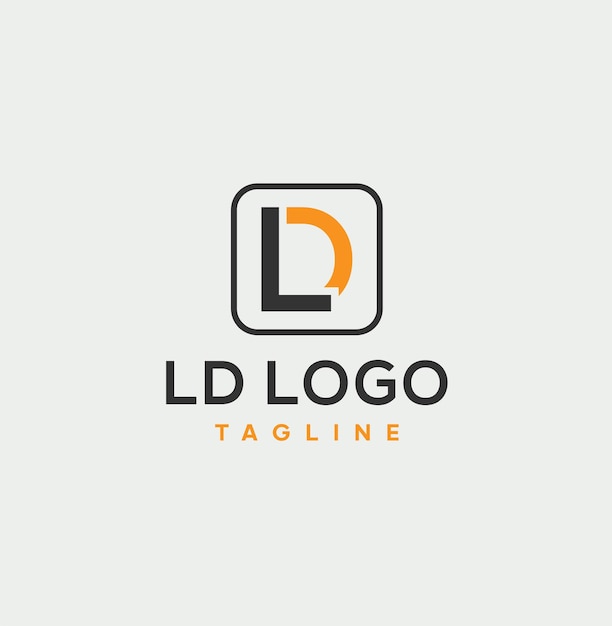 LD letter logo with an icon and vector design