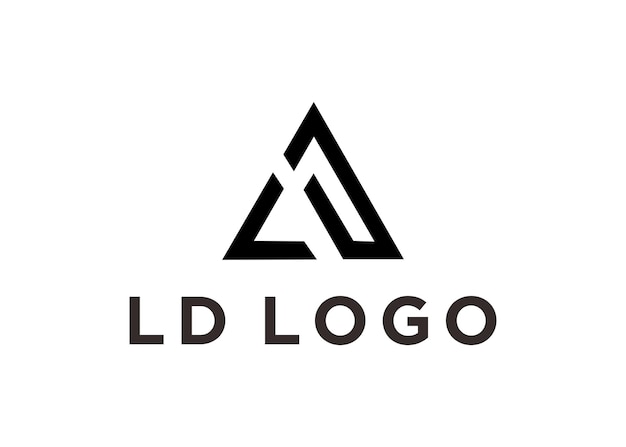 ld logo design vector illustration