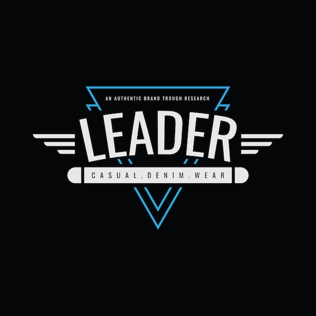 Leader t-shirt and apparel design