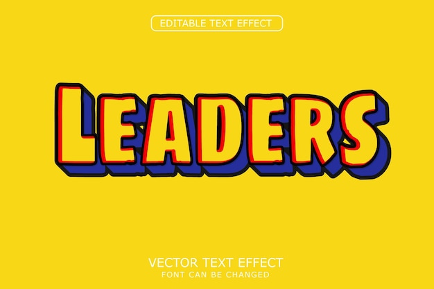 Leaders text effect