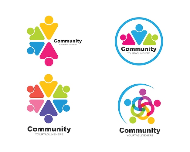 Leadershipcommunitysocial and company Logo icon vector