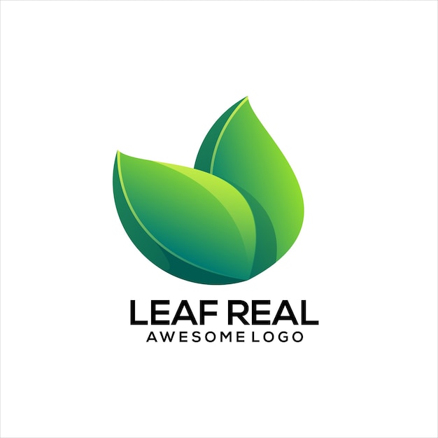 Leaf colorful logo vector illustration