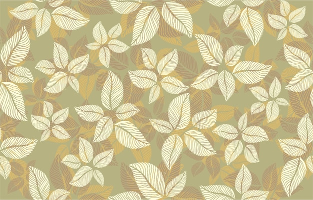 Leaf cute seamless  pattern  