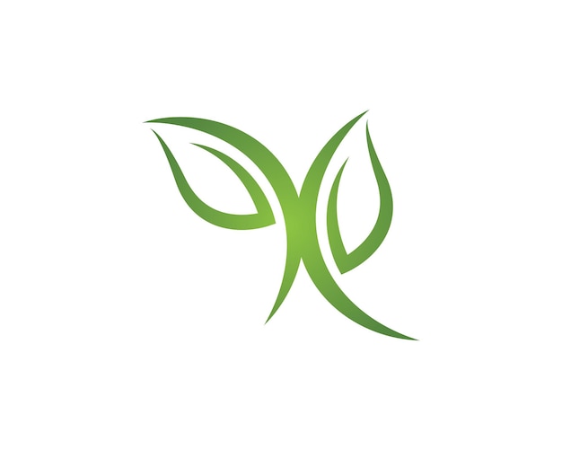 Leaf ecology nature Logo Template