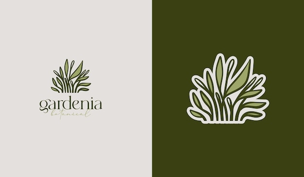 Leaf Flower Tree monoline Universal creative premium symbol Vector sign icon logo template Vector illustration