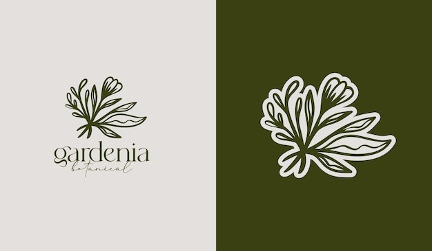 Leaf Flower Tree monoline Universal creative premium symbol Vector sign icon logo template Vector illustration