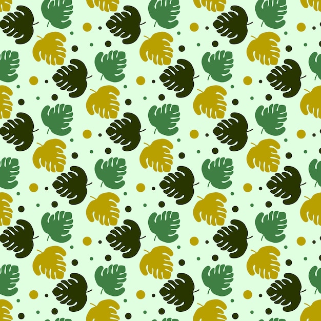 Leaf Garden Seamless Vector Pattern Design