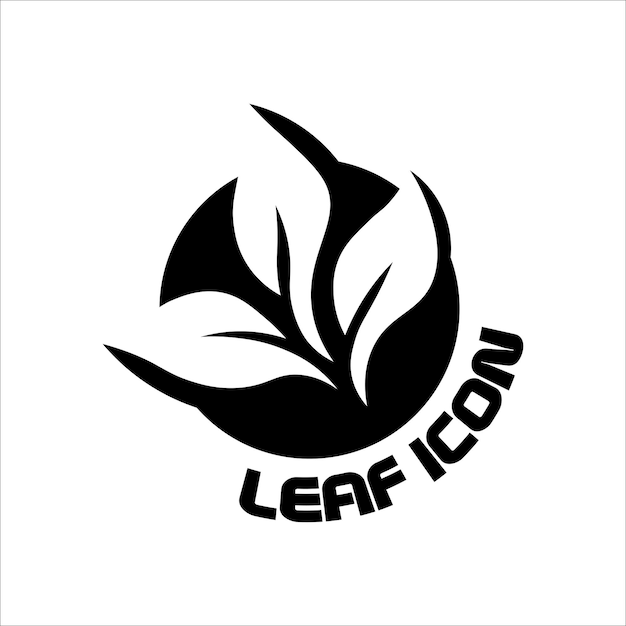 Leaf icon logo illustration vector design