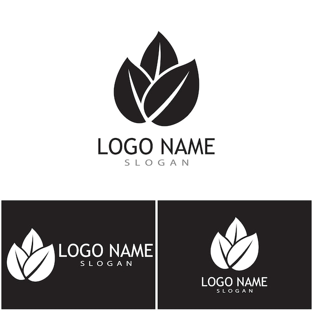 Leaf icon Vector Illustration design Logo template