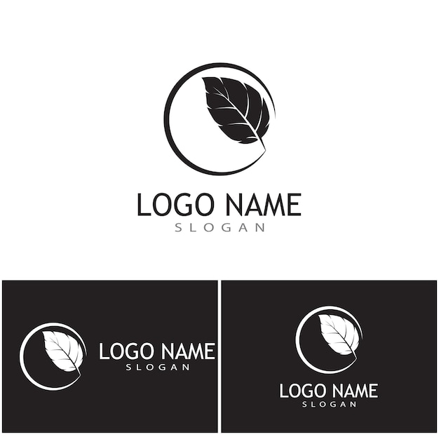 Leaf icon Vector Illustration design Logo template