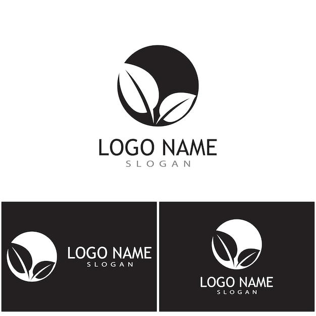 Leaf icon Vector Illustration design Logo template