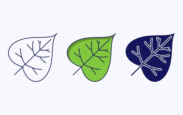 Leaf illustration icon