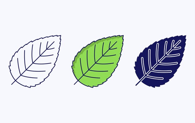 Leaf illustration icon