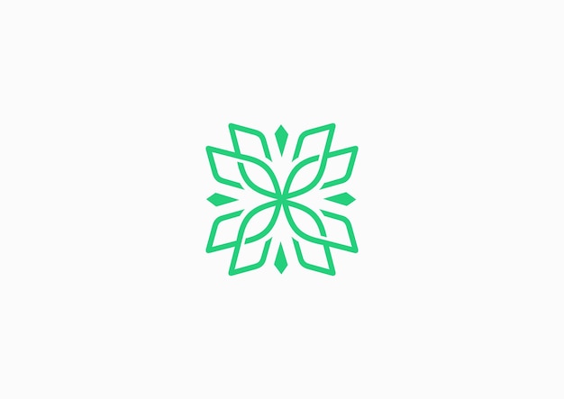 leaf logo design icon decorative symbol