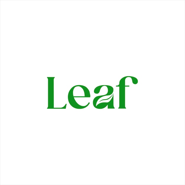 leaf logo design template