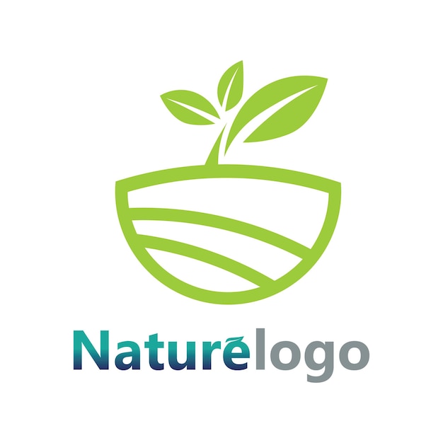 Leaf logo design vector for nature symbol template editableGreen leaf logo ecology nature element vector icon