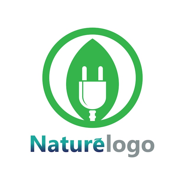 Leaf logo design vector for nature symbol template editableGreen leaf logo ecology nature element vector icon