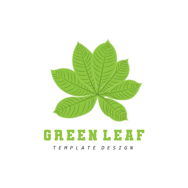 Leaf Logo Green Plant Design Leaves Of Trees Product Brand Template Illustration