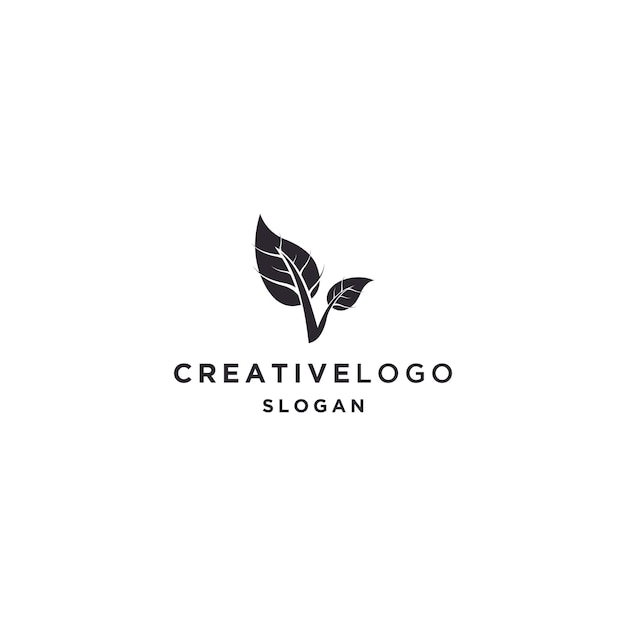 Leaf logo icon design template vector illustration