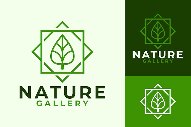 Leaf Nature Green Gallery Logo Design