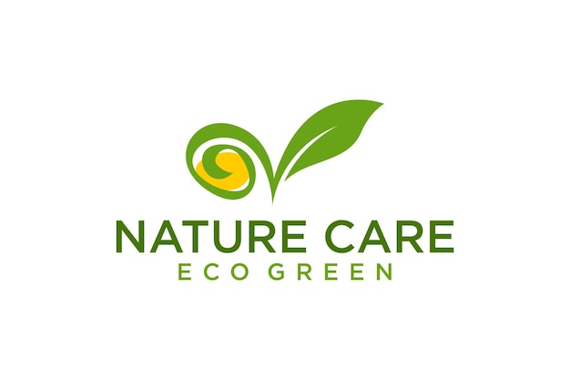 Leaf nature initial V logo design letter symbol organic plant farm eco health