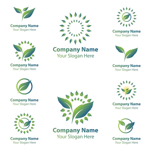 leaf nature logos