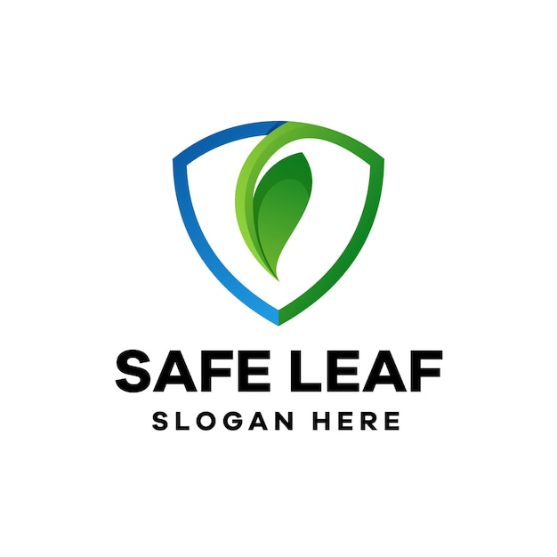 Leaf Privacy Gradient Logo Design