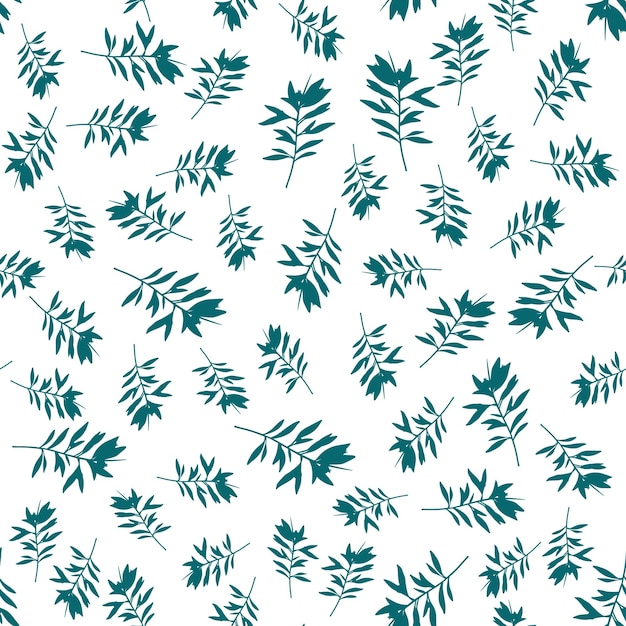 Leaf seamless pattern for wallpaper design Vector tropical wallpaper