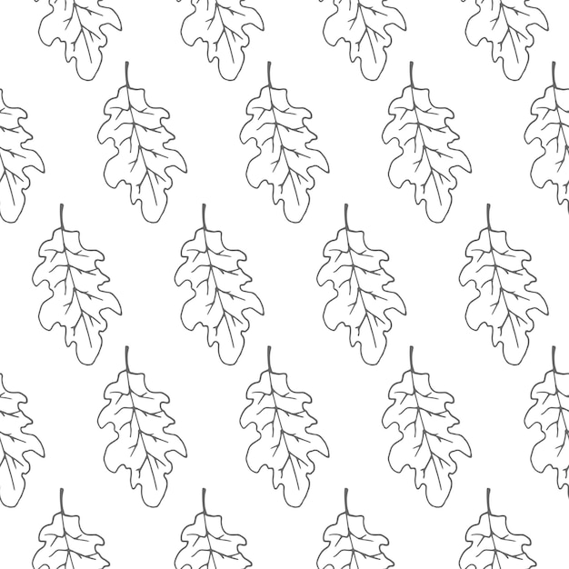 Leaf seamless vector pattern