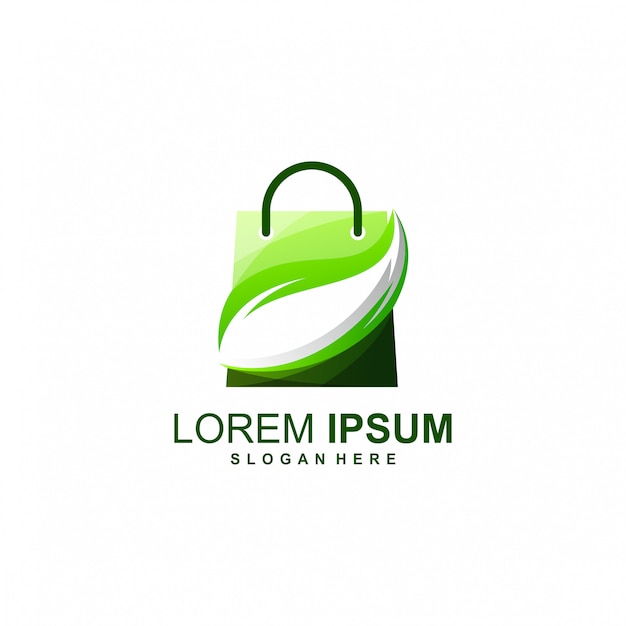 Leaf shop logo design