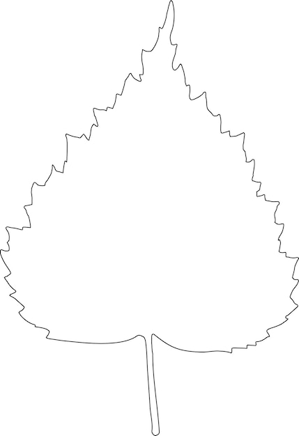 Leaf silhouette icon Leaf of the tree outline