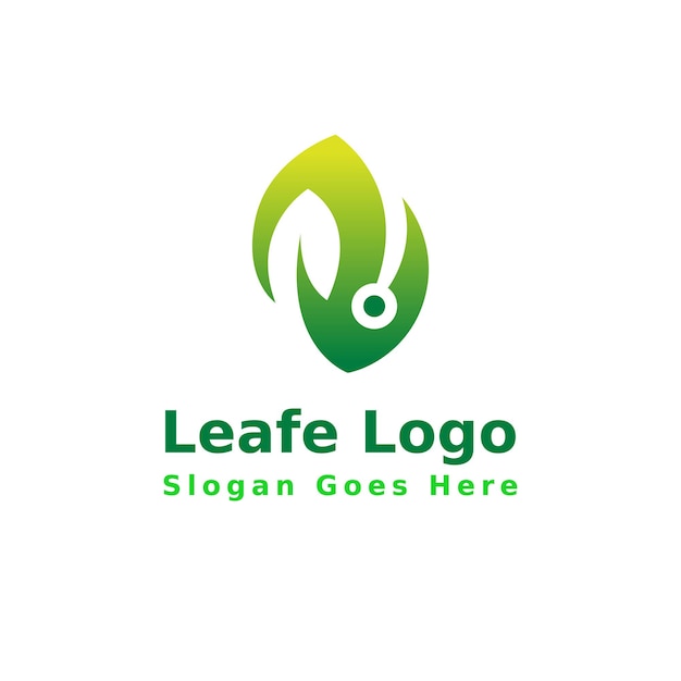 Leafe and Technology logo design bundle vector graphics