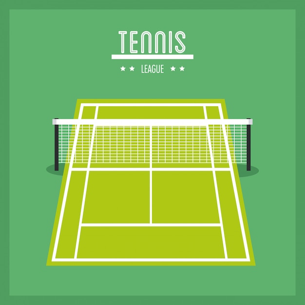 League of tennis sport design