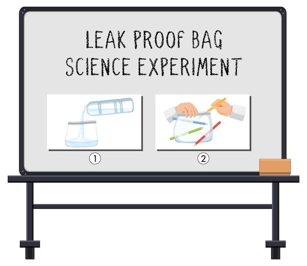 Leak proof bag science experiment