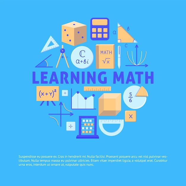 Learning math poster