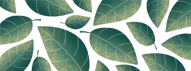 Leaves background design vector for green environment