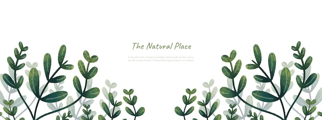 Leaves bakground design vector for ecology