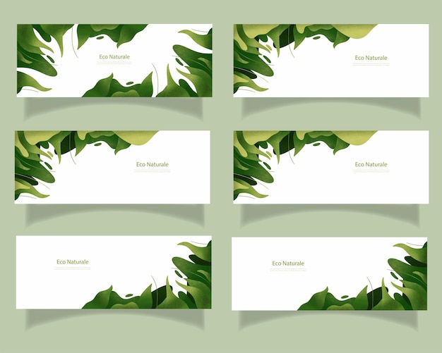 Leaves bakground design vector for ecology