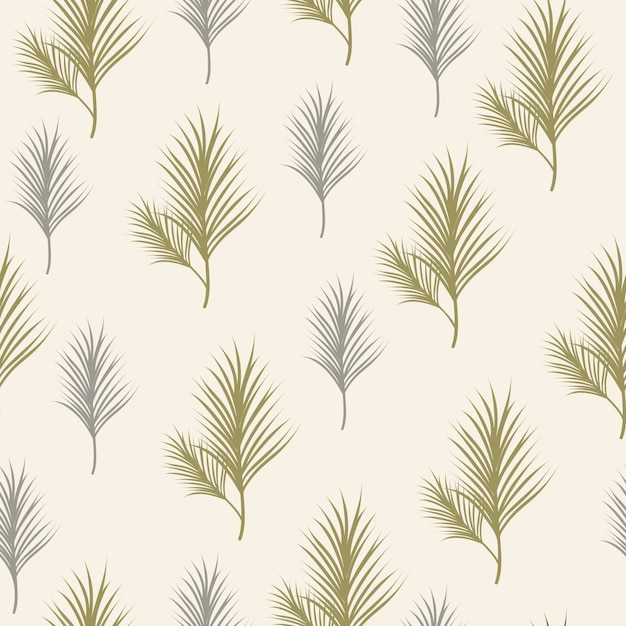 leaves pine background seamless pattern